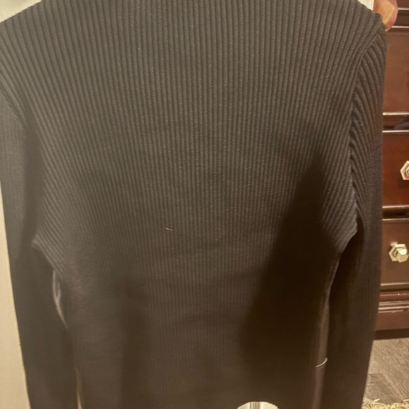 Katherine Barclay Black Leather Jacket with Faux Fur Collar - Picture 4 of 12